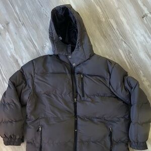 (EUC) Outdoor Life Men’s Charcoal Puffer Winter Jacket Coat Large